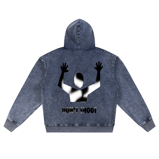 Wash fade Double zip “Jean” jacket