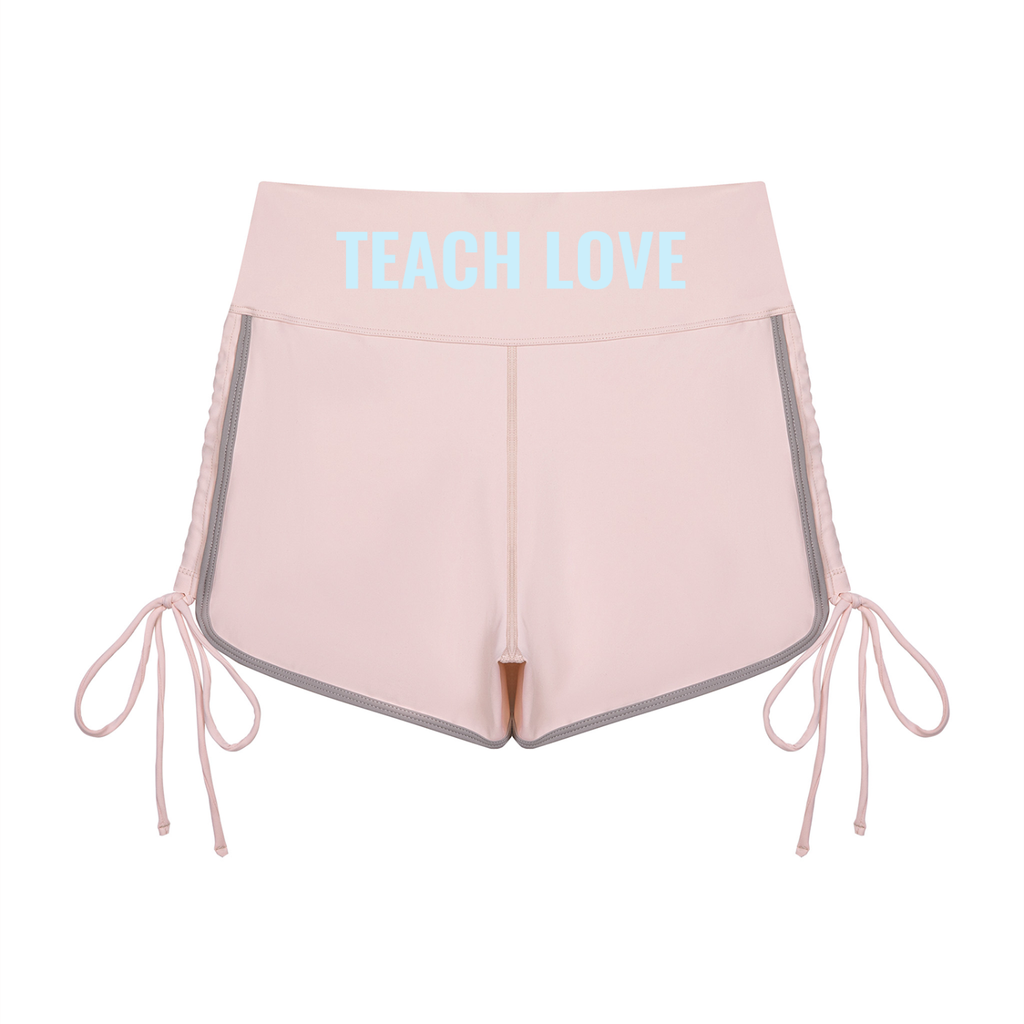 Color Block High Waisted Yoga Shorts