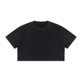 Women's Mineral Wash Cotton Crop T-Shirt