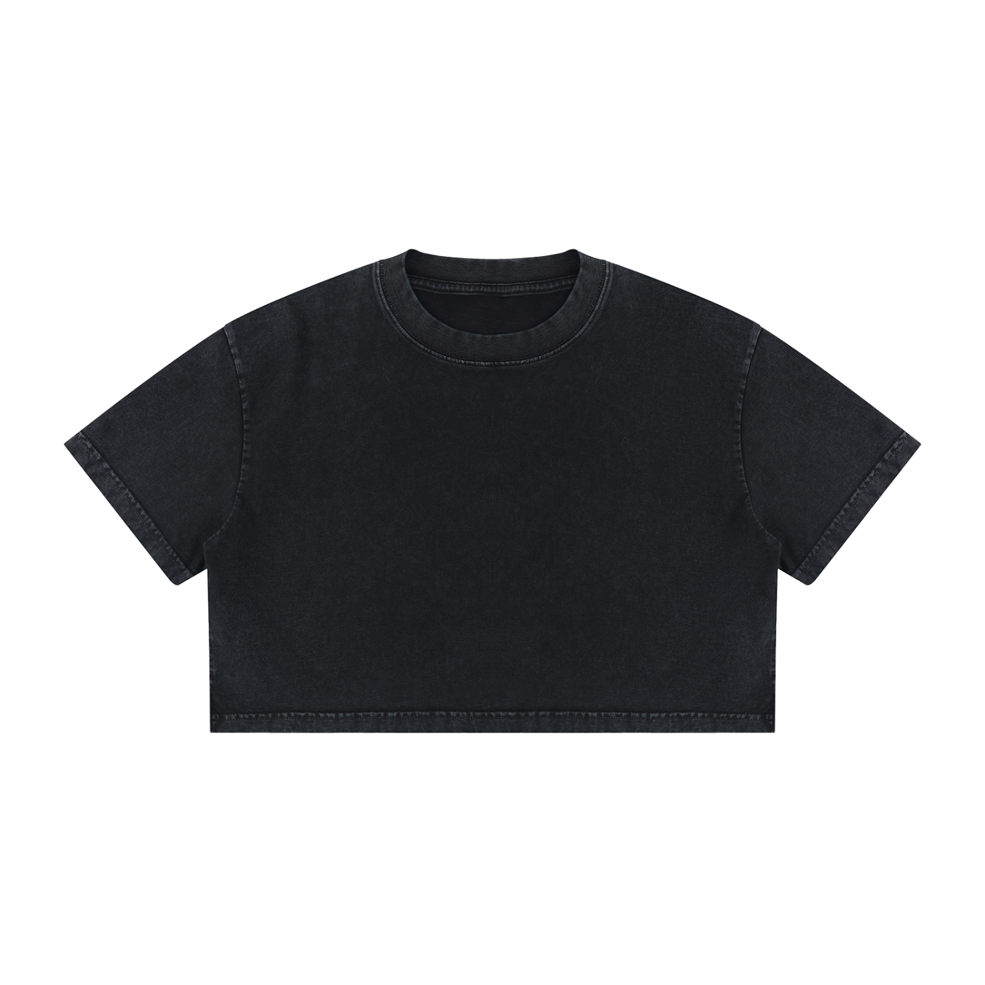 Women's Mineral Wash Cotton Crop T-Shirt