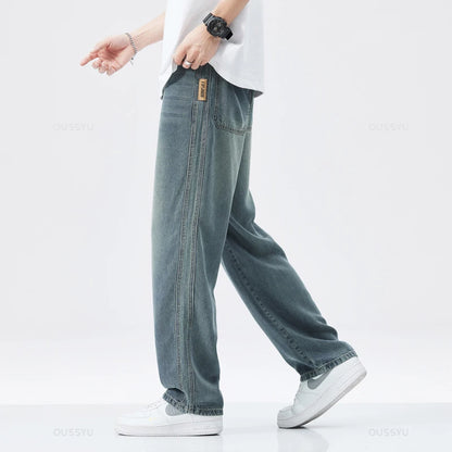 Soft Fabric Mens Loose Wide Leg Pants