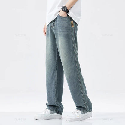 Soft Fabric Mens Loose Wide Leg Pants