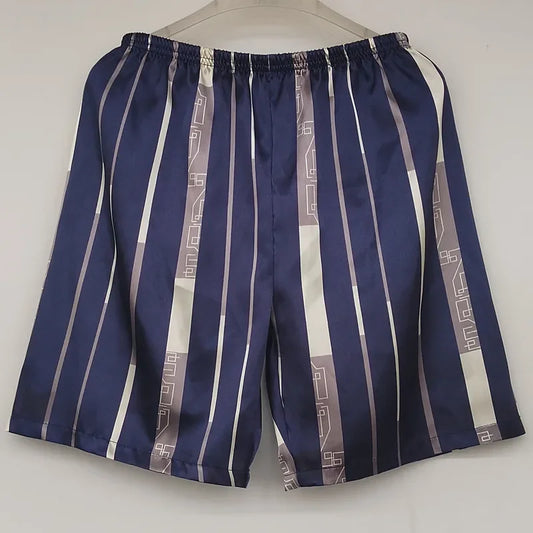 Mens Satin Silky Pajamas Shorts