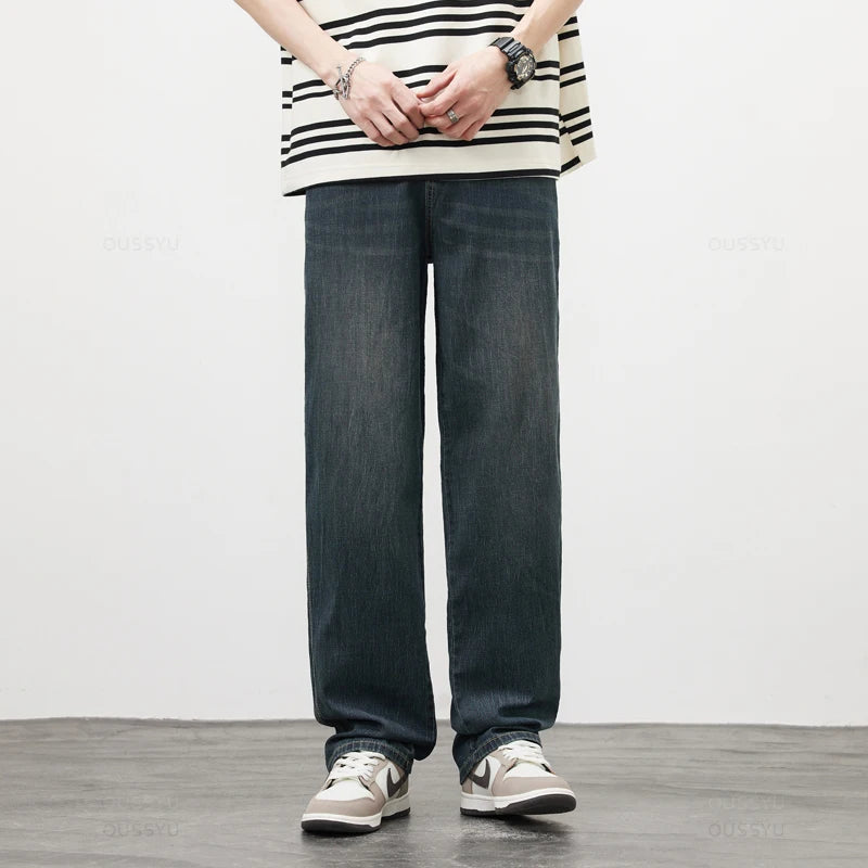 Soft Fabric Mens Loose Wide Leg Pants