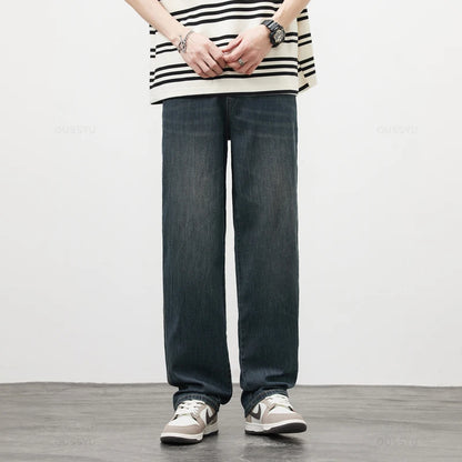 Soft Fabric Mens Loose Wide Leg Pants