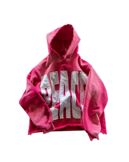 Simple Fashion Oversized “Peace” Hood