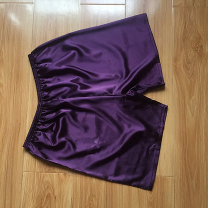Mens Satin Silky Pajamas Shorts