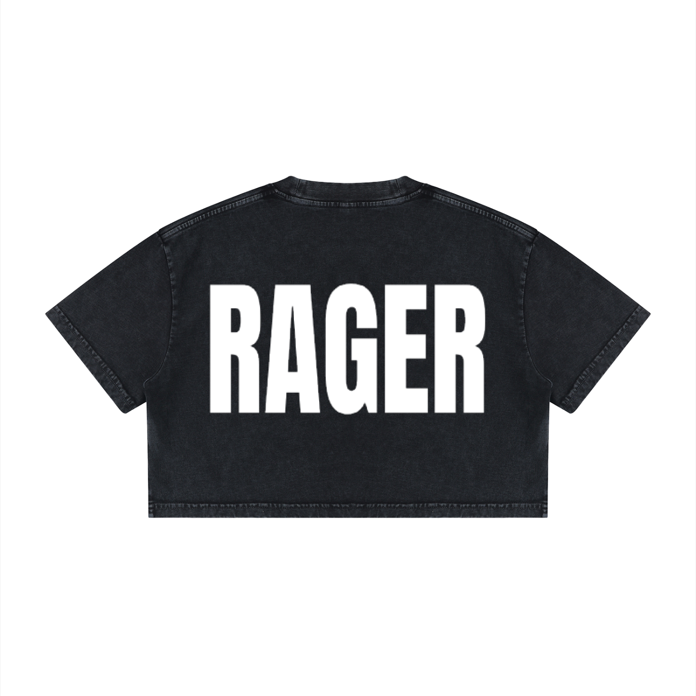 Women's Mineral Wash Cotton Crop T-Shirt