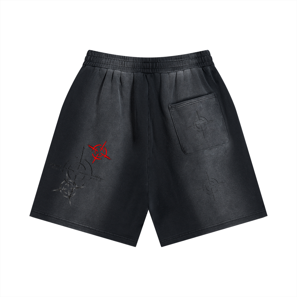 Sun Fade Distressed Shorts